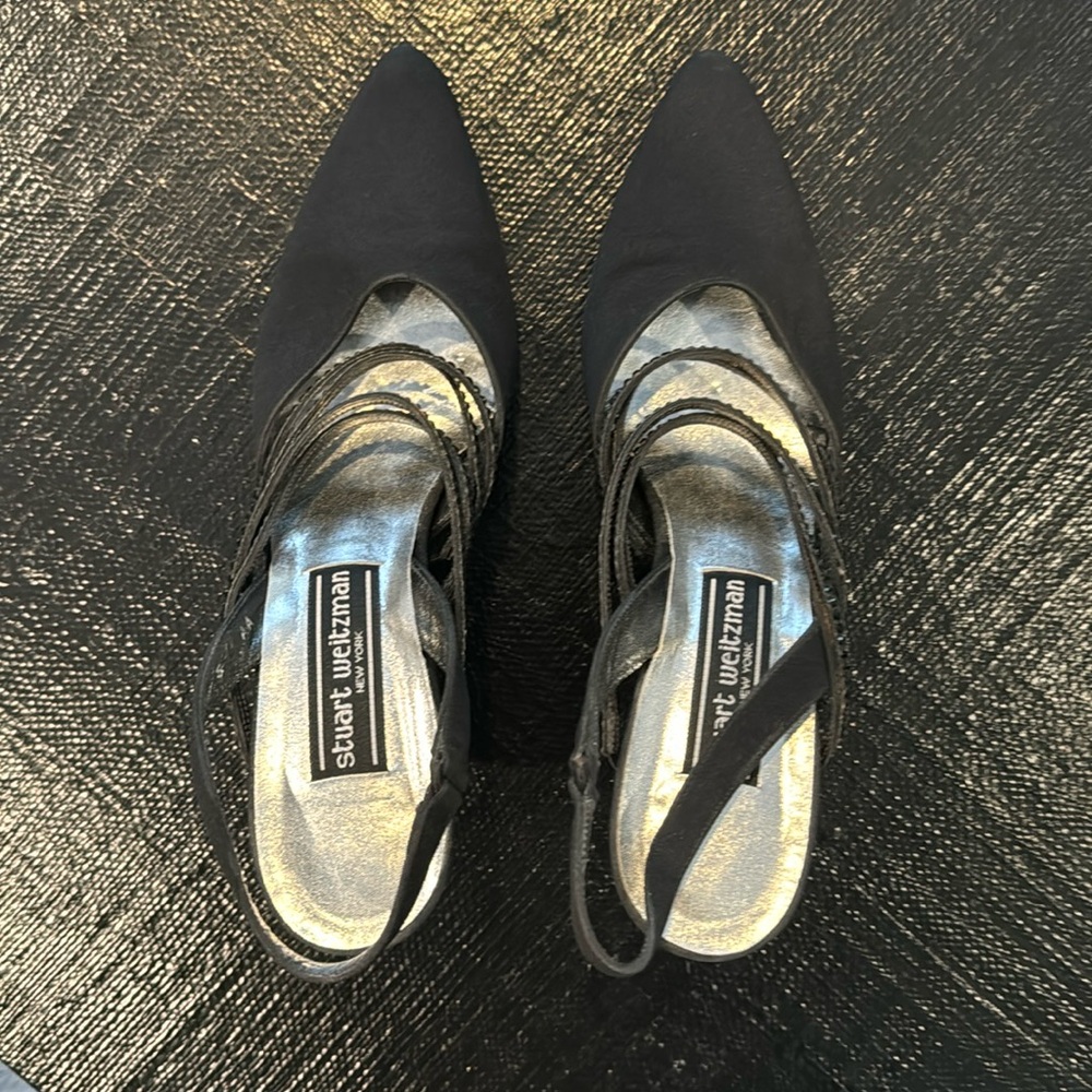 Stunning, formal, strappy Stuart Weitzman dress shoe